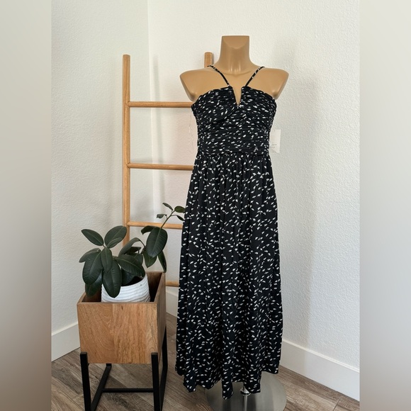 NWT Women's Maxi Sundress - A New Day Black/ White Floral - Picture 6 of 6